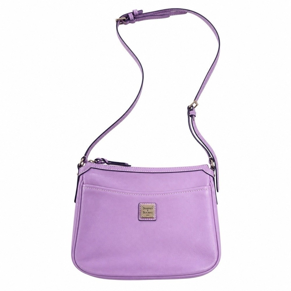 Dooney & Bourke Women's Saffiano East/West Pocket Crossbody Mauve NWOT Pristine